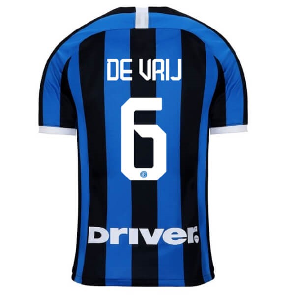 Camiseta Inter Milan NO.6 De Vrij 1ª 2019-2020 Azul